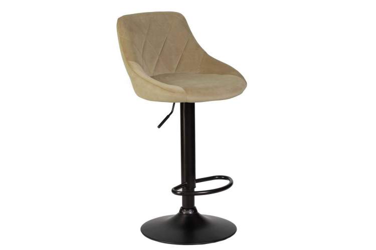 Стул барный DOBRIN LOGAN BLACK, мокко велюр (MJ9-9)-1