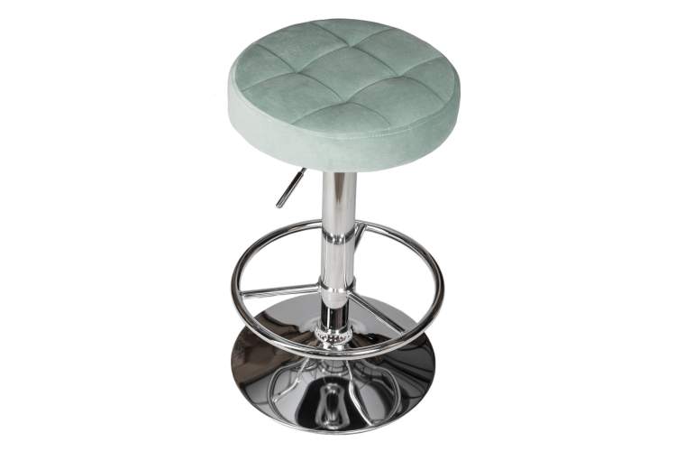 Набор 2 шт Табурет барный DOBRIN BRUNO, пудрово-мятный велюр (MJ9-87)-2