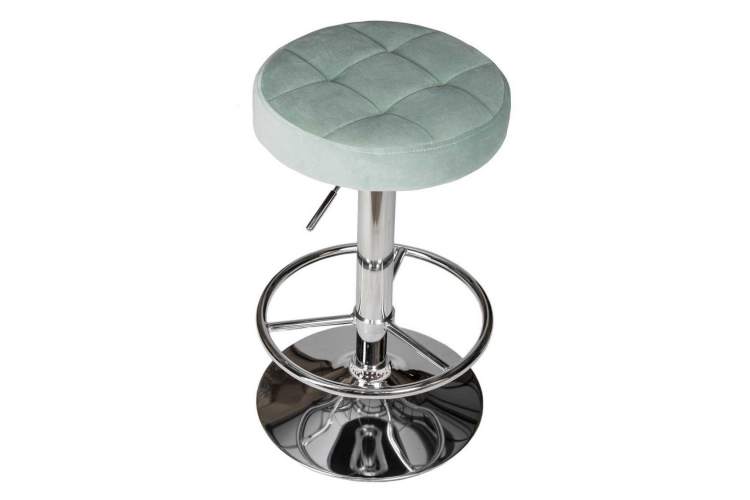 Табурет барный DOBRIN BRUNO, пудрово-мятный велюр (MJ9-87)-1