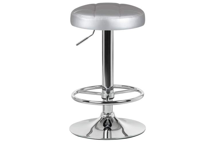 Набор 2 шт Табурет барный DOBRIN BRUNO, серебряный-1