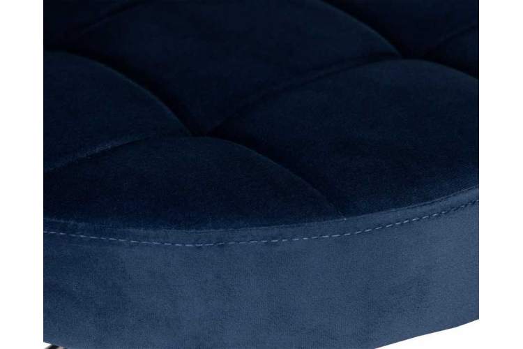 Табурет барный DOBRIN BRUNO BLACK, синий велюр (MJ9-117)-2