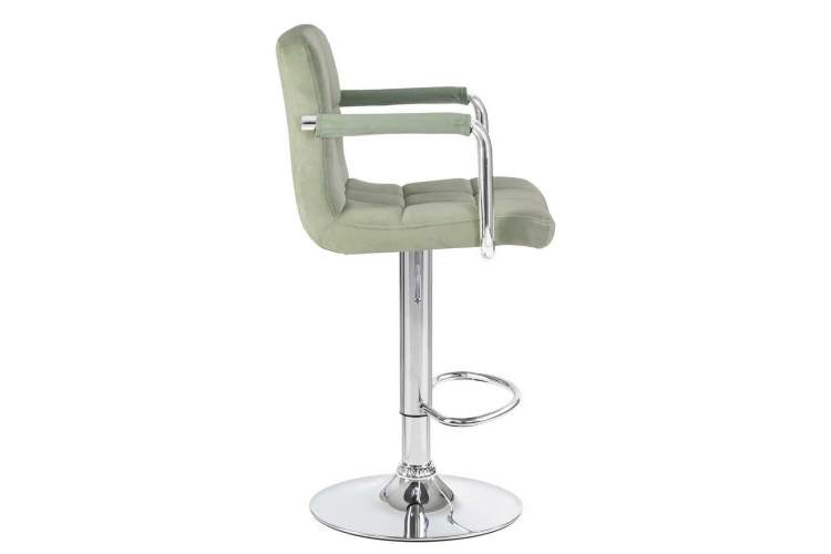 Стул барный DOBRIN KRUGER ARM, мятный велюр (MJ9-87)-2