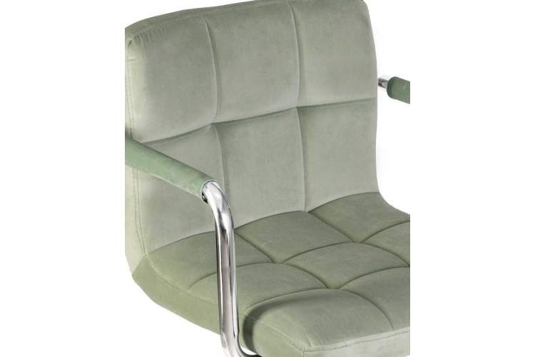 Стул барный DOBRIN KRUGER ARM, мятный велюр (MJ9-87)-6