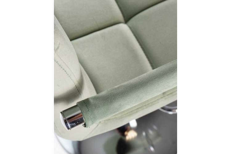 Стул барный DOBRIN KRUGER ARM, мятный велюр (MJ9-87)-7