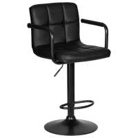 Стул барный KRUGER ARM BLACK, черный