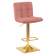 Набор 2 шт Стул барный DOBRIN GOLDIE, пудрово-розовый велюр (MJ9-32)