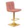 Набор 2 шт Стул барный DOBRIN GOLDIE, пудрово-розовый велюр (MJ9-32)