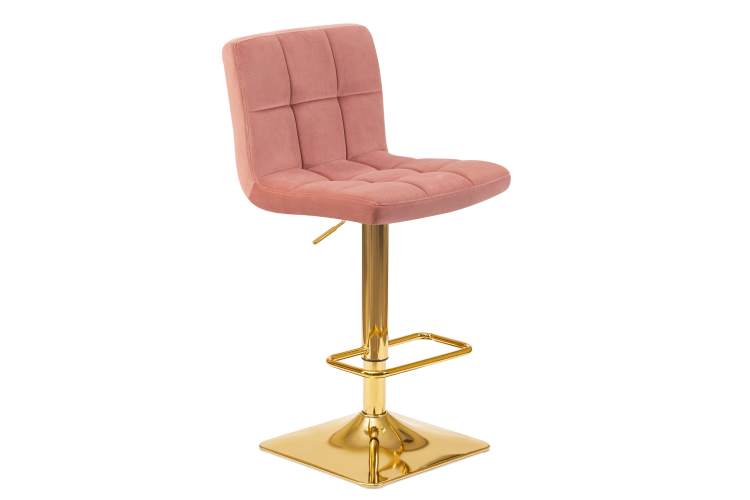 Набор 2 шт Стул барный DOBRIN GOLDIE, пудрово-розовый велюр (MJ9-32)-2