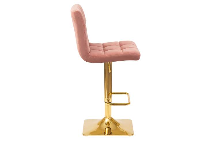 Набор 2 шт Стул барный DOBRIN GOLDIE, пудрово-розовый велюр (MJ9-32)-3