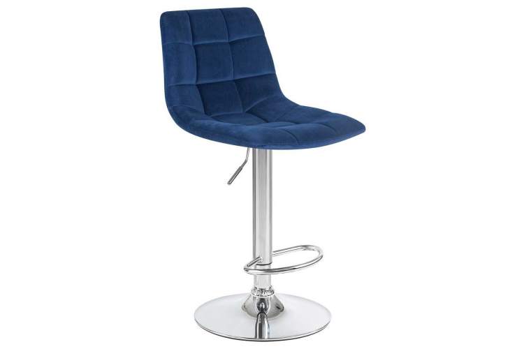 Стул барный DOBRIN TAILOR, синий велюр (MJ9-117)