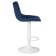 Набор 2 шт Стул барный DOBRIN TAILOR WHITE, синий велюр (MJ9-117)