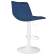 Набор 2 шт Стул барный DOBRIN TAILOR WHITE, синий велюр (MJ9-117)