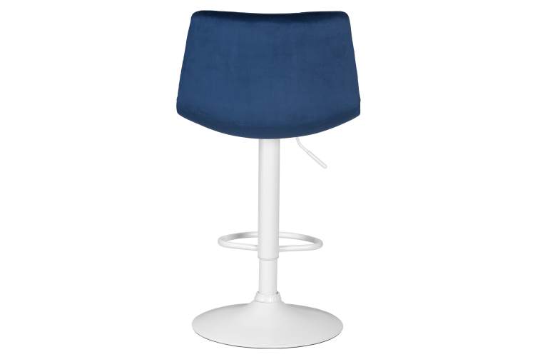 Набор 2 шт Стул барный DOBRIN TAILOR WHITE, синий велюр (MJ9-117)-5