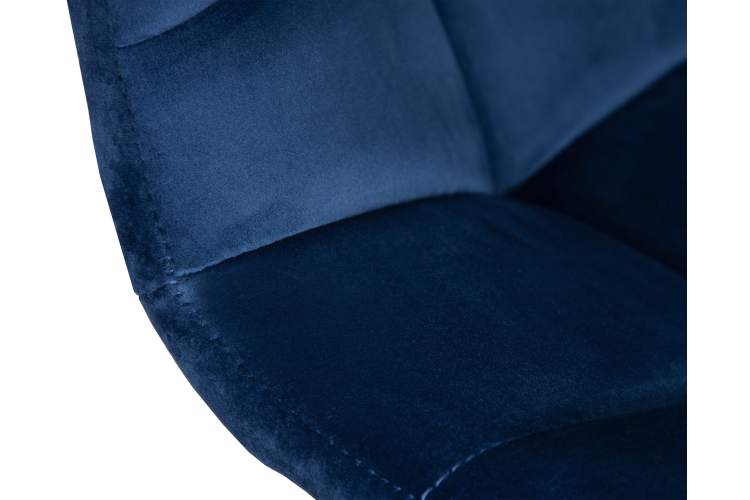 Набор 2 шт Стул барный DOBRIN TAILOR WHITE, синий велюр (MJ9-117)-8