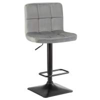 Стул барный DOMINIC, серый велюр (MJ9-75)
