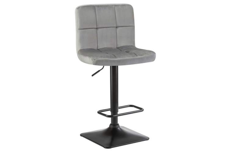 Стул барный DOBRIN DOMINIC, серый велюр (MJ9-75)
