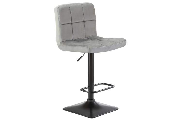 Стул барный DOBRIN DOMINIC, серый велюр (MJ9-75)-1