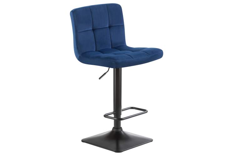 Набор 2 шт Стул барный DOBRIN DOMINIC, синий велюр (MJ9-117)-2