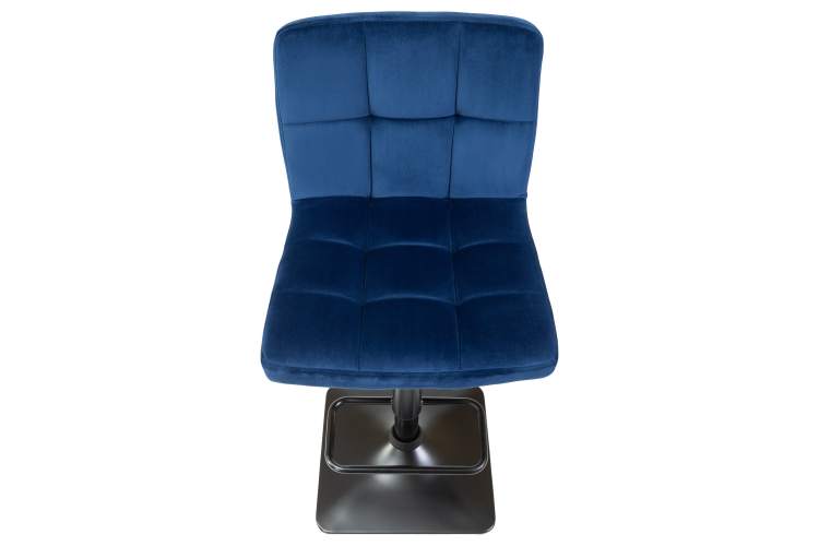 Набор 2 шт Стул барный DOBRIN DOMINIC, синий велюр (MJ9-117)-7