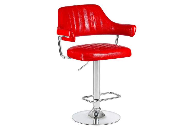 Стул барный DOBRIN CHARLY, красный крокодил