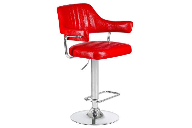 Стул барный DOBRIN CHARLY, красный крокодил-1