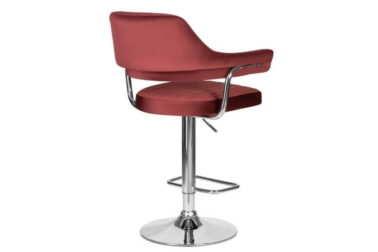 Стул барный DOBRIN CHARLY, винный велюр (MJ9-35)-3