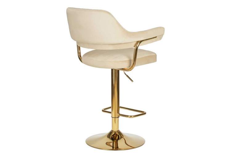 Стул барный DOBRIN CHARLY GOLD, бежевый велюр (MJ9-10)-3