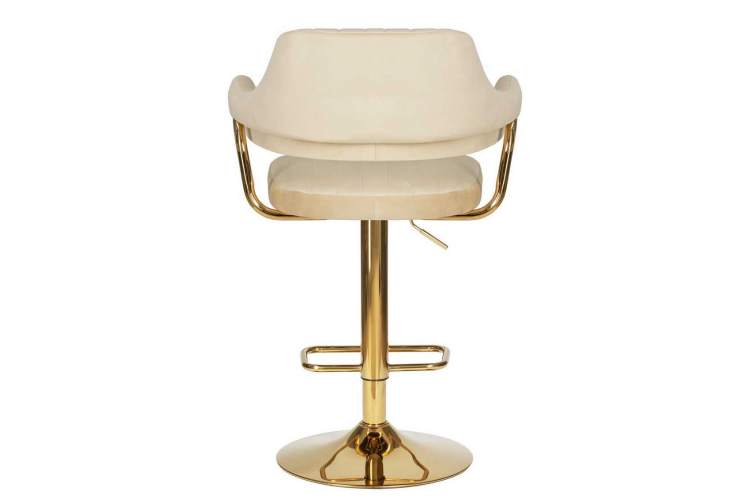 Стул барный DOBRIN CHARLY GOLD, бежевый велюр (MJ9-10)-4