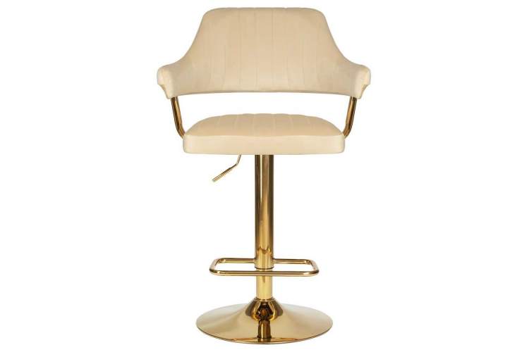 Стул барный DOBRIN CHARLY GOLD, бежевый велюр (MJ9-10)-5
