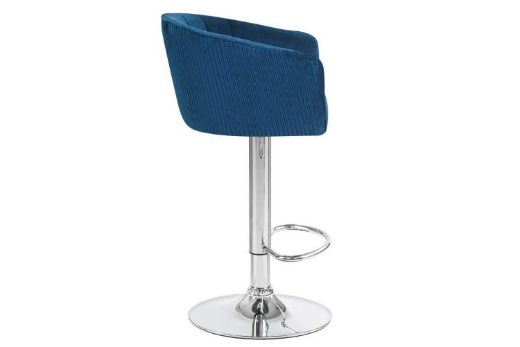 Стул барный DOBRIN DARCY, синий велюр (1922-20)-2