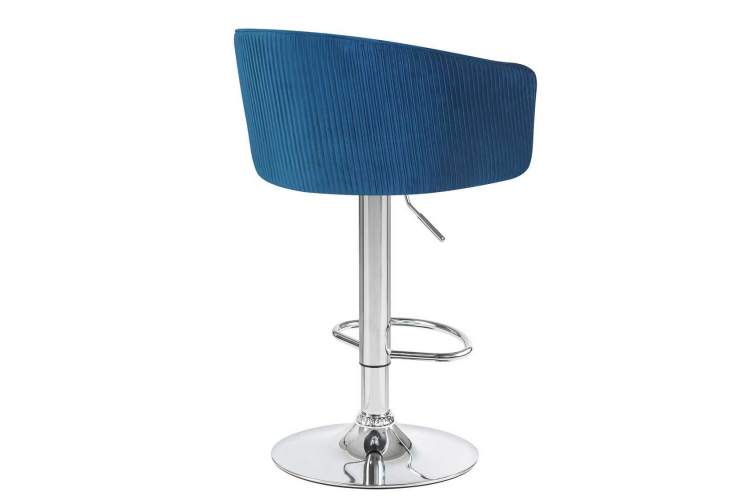 Стул барный DOBRIN DARCY, синий велюр (1922-20)-3