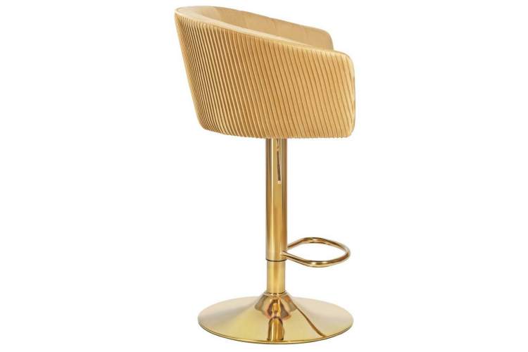 Стул барный DOBRIN DARCY GOLD, песочный велюр (1922-3)-2