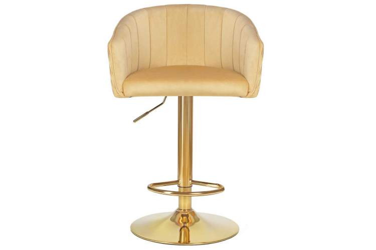 Стул барный DOBRIN DARCY GOLD, песочный велюр (1922-3)-5