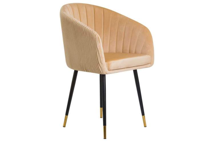 Стул обеденный DOBRIN MARY, песочный велюр (1922-3)