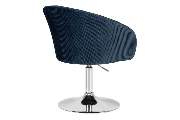 Кресло дизайнерское DOBRIN EDISON, синий велюр (1922-20)-3