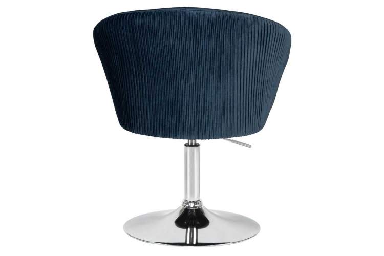Кресло дизайнерское DOBRIN EDISON, синий велюр (1922-20)-4