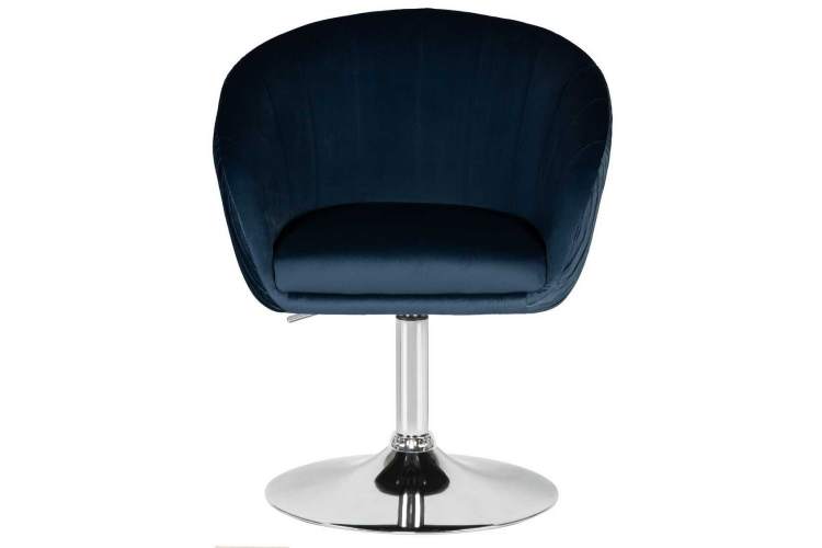 Кресло дизайнерское DOBRIN EDISON, синий велюр (1922-20)-5