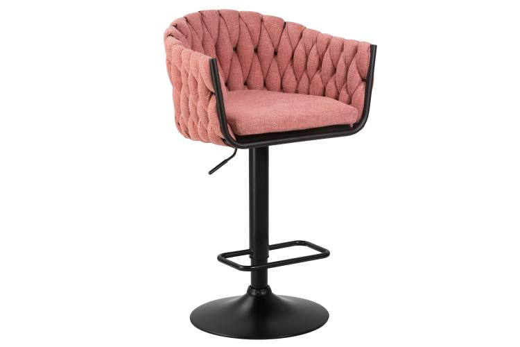 Набор 2 шт Стул барный DOBRIN LEON, розовая ткань (LAR 275-10)-1