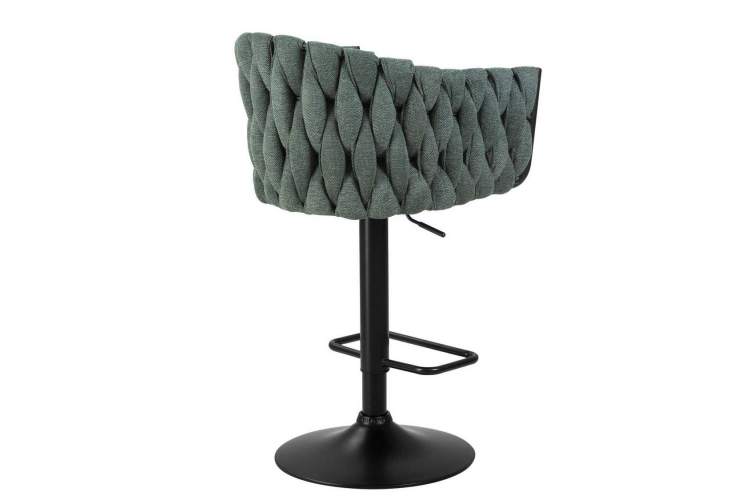 Стул барный DOBRIN LEON, зеленая ткань (LAR 275-23)-3