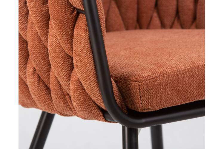 Набор 2 шт Стул обеденный DOBRIN MATILDA, оранжевая ткань (LAR 275-27)-8