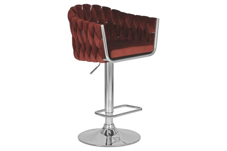 Набор 2 шт Стул барный DOBRIN MARCEL, винный велюр (MJ9-35)-2