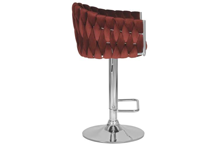 Набор 2 шт Стул барный DOBRIN MARCEL, винный велюр (MJ9-35)-3