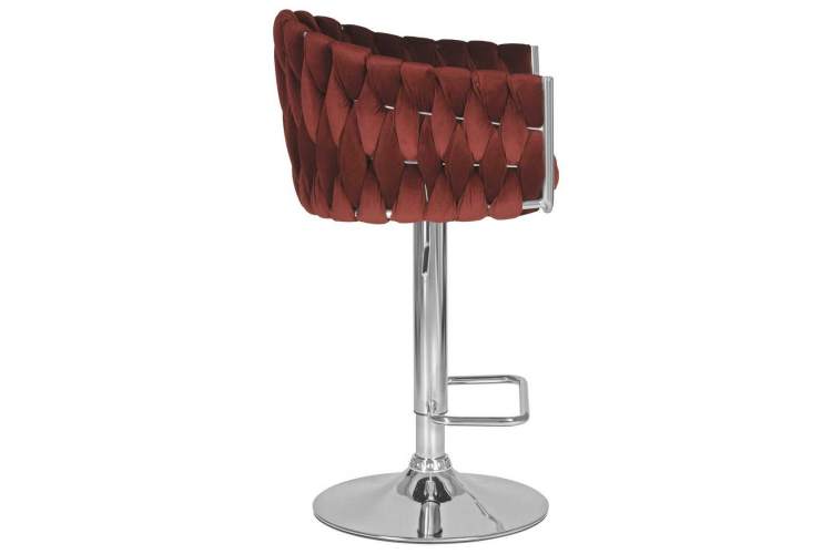 Стул барный DOBRIN MARCEL, винный велюр (MJ9-35)-2