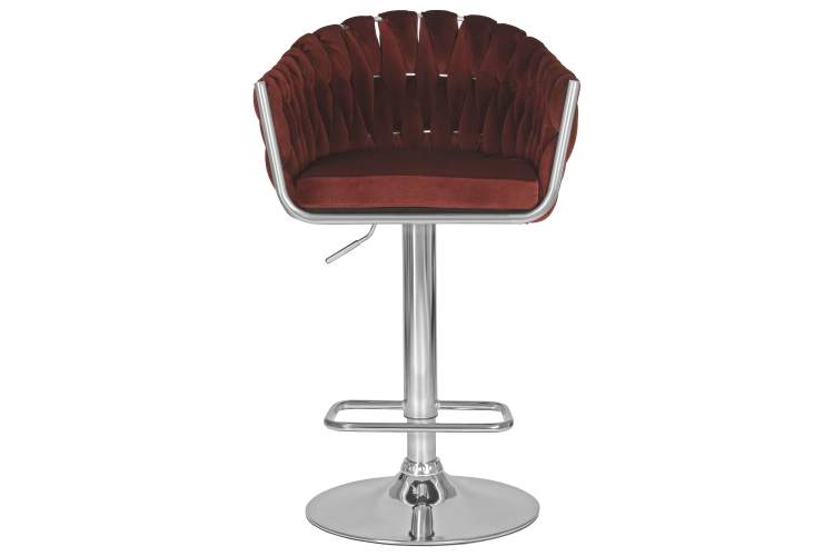 Набор 2 шт Стул барный DOBRIN MARCEL, винный велюр (MJ9-35)-6