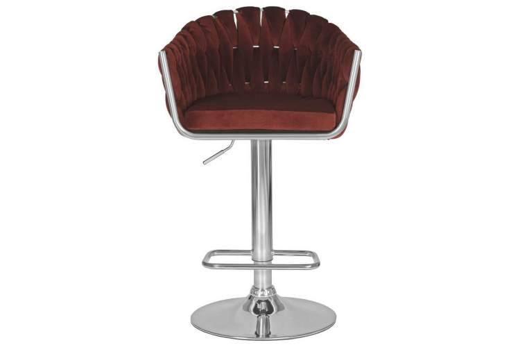Стул барный DOBRIN MARCEL, винный велюр (MJ9-35)-5