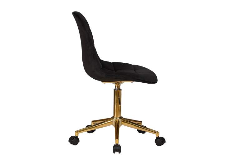 Набор 2 шт Офисное кресло для персонала DOBRIN MONTY GOLD, чёрный велюр (MJ9-101)-3