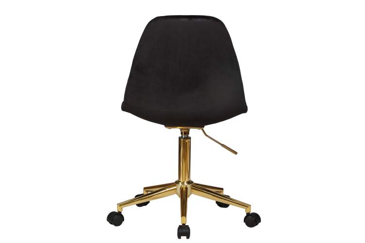 Набор 2 шт Офисное кресло для персонала DOBRIN MONTY GOLD, чёрный велюр (MJ9-101)-5