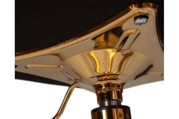 Набор 2 шт Офисное кресло для персонала DOBRIN MONTY GOLD, чёрный велюр (MJ9-101)-8