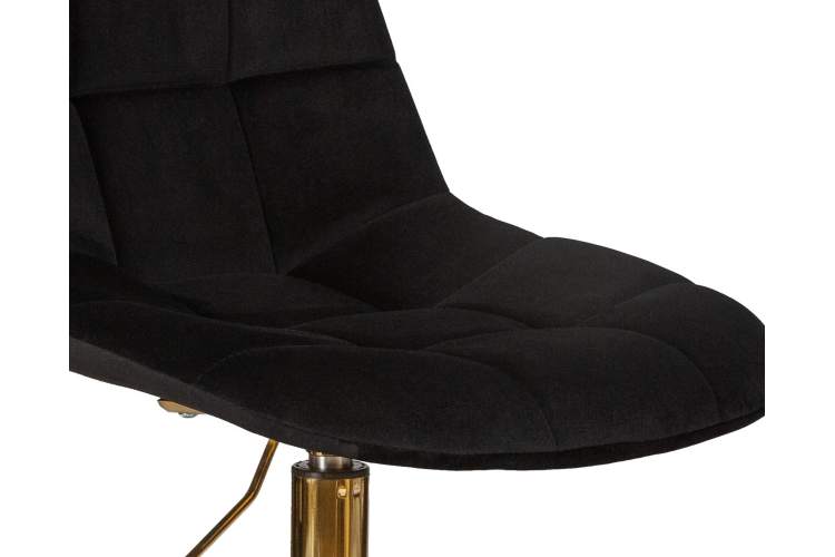 Набор 2 шт Офисное кресло для персонала DOBRIN MONTY GOLD, чёрный велюр (MJ9-101)-9