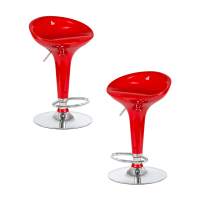 Набор 2 шт Стул барный DOBRIN BOMBA, красный